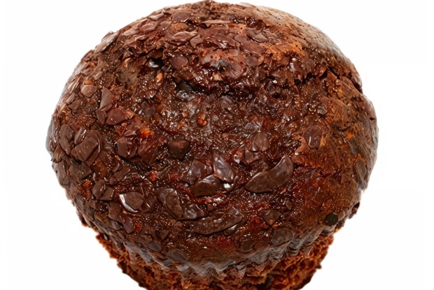 Шоколадные маффины с шерри в лимонной глазури