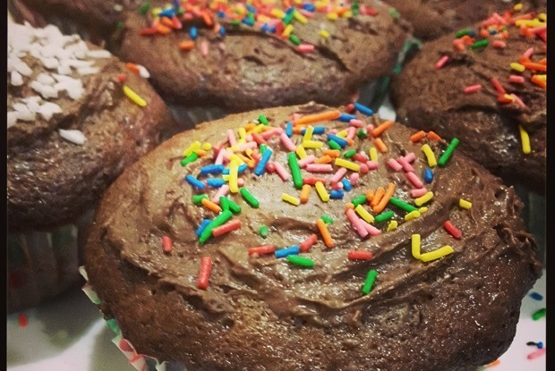 Шоколадные маффины с шоколадом