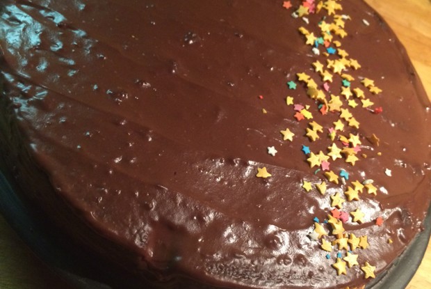 Шоколадный бисквит с шоколадом