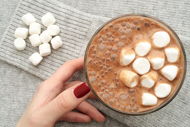 Шоколадный чай латте