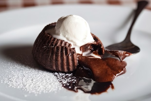 Шоколадный фондан с крахмалом