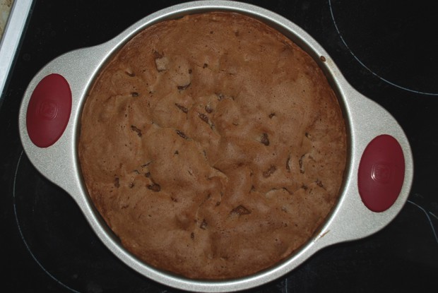 Шоколадный кекс с бананами