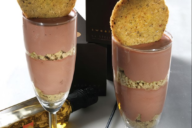 Шоколадный крем с оливковым маслом и фисташками