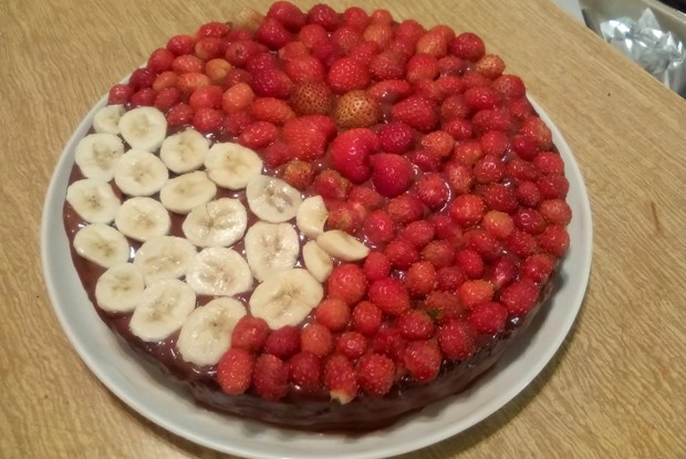 Шоколадный торт «Брауни» на темном пиве