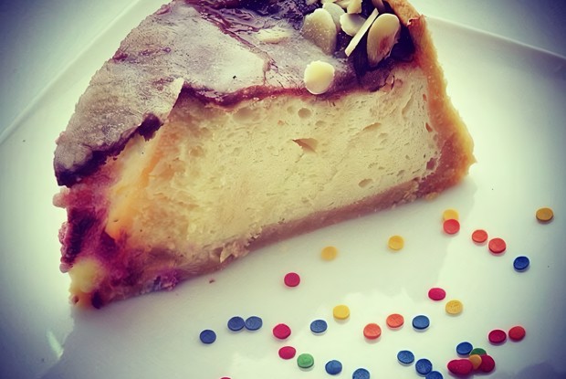 Шоколадный торт со сметанным суфле