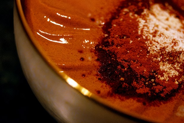 Шоколадный творог с арахисом