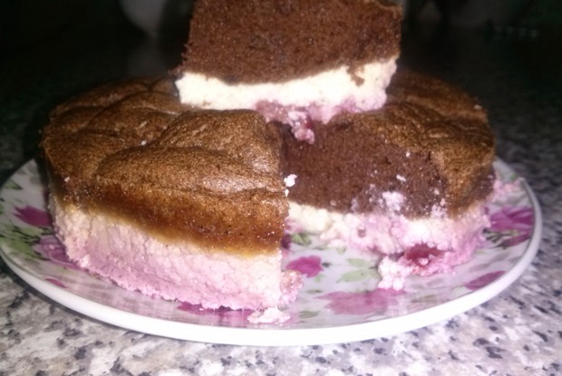 Шоколадный творожный торт без сахара