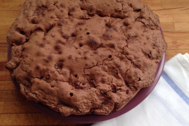 Шоколадно-банановая шарлотка