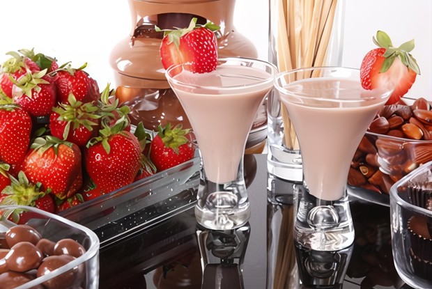 Шоколадно-клубничный смузи