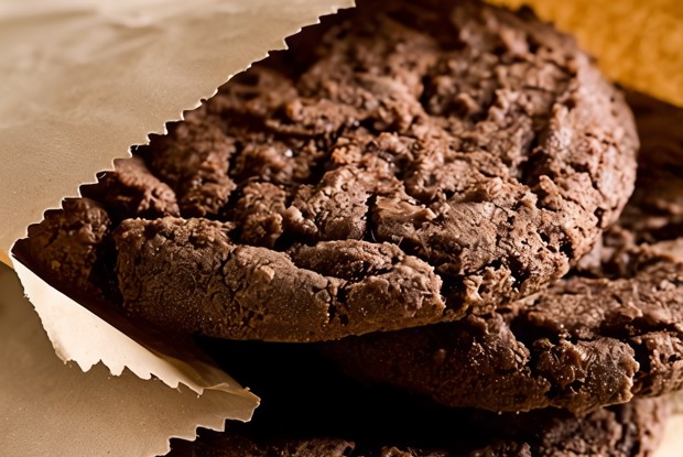 Шоколадно-кофейное воздушное печенье