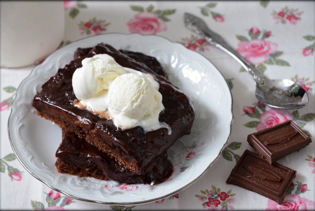 Шоколадно-миндальный пудинг