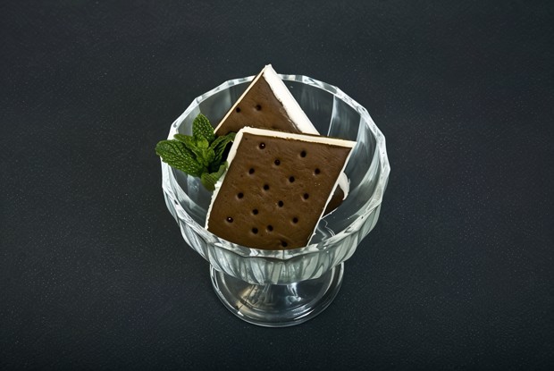 Шоколадно-мятное печенье