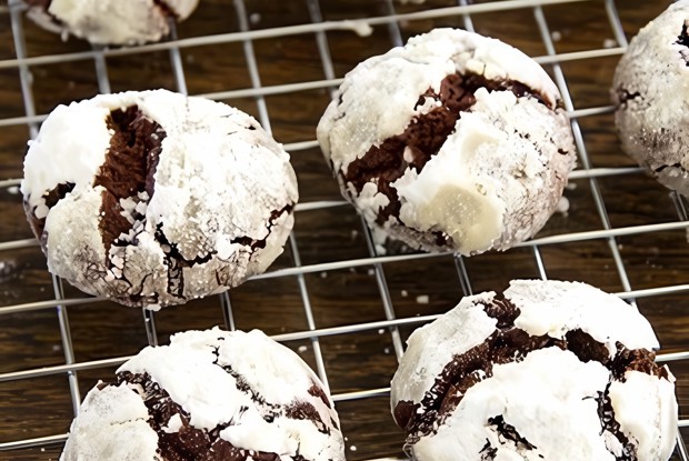 Шоколадное печенье «Снежные вершины»