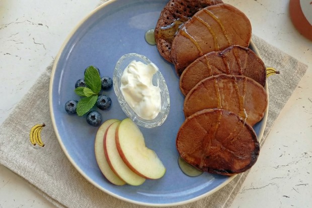 Шоколадные оладьи