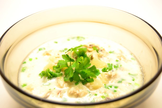 Шотландский суп «куллен скинк» с копченой рыбой