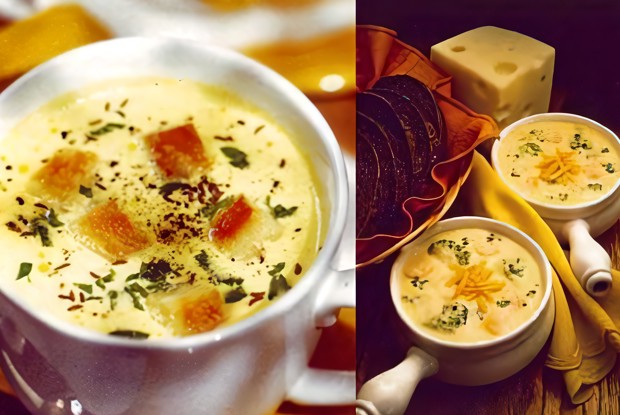 Швейцарский суп с сыром