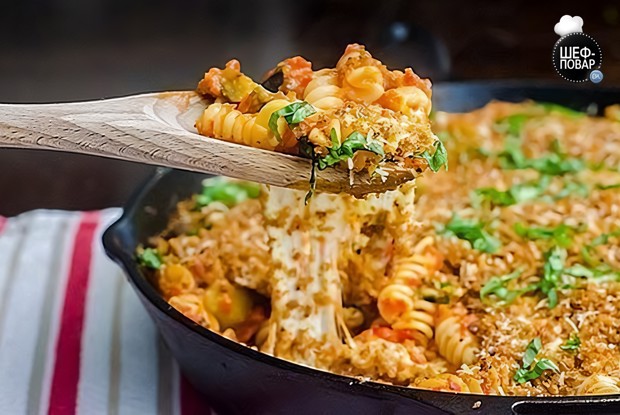 Сырная паста с баклажанами