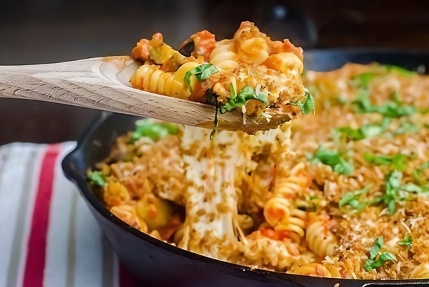 Сырная паста, запеченная в духовке