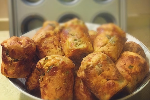 Сырные булочки с зеленью