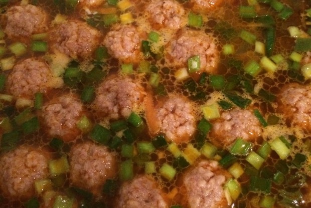 Сырный суп с фрикадельками