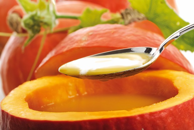 Сырный суп в тыкве