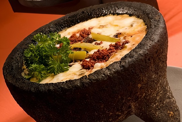 Сырно-грибное фондю с киршем