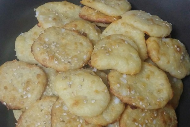 Сырное печенье с творогом