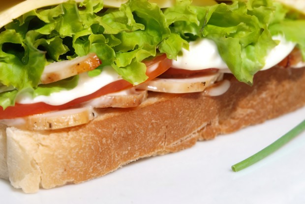 Сэндвич с курицей в аэрогриле