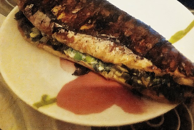 Скумбрия гриль на сковороде