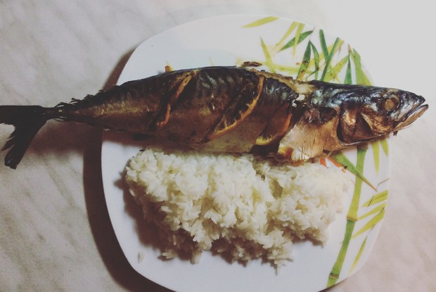 Скумбрия запеченная в рукаве