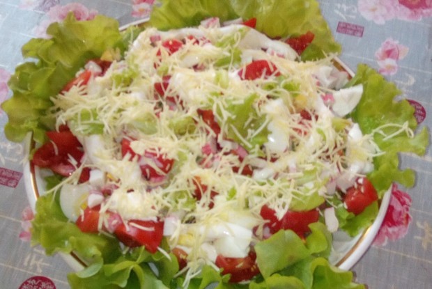 Слабосоленая семга с яблоком