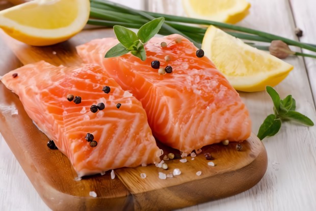 Слабосоленая семга