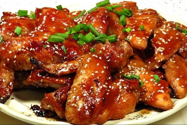 Сладкие куриные крылышки по-корейски