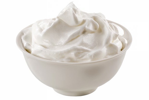 Сливки, взбитые с сахаром