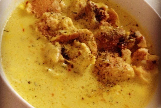 Сливочный крем-суп из тыквы с сыром