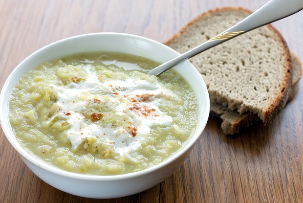 Сливочный суп из черемши