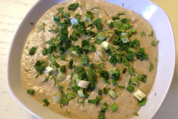 Сливочно-грибной суп-пюре