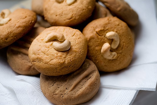 Сливочное печенье с кешью