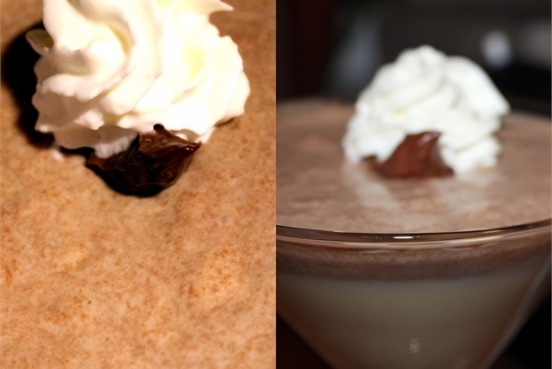 Сливочное суфле из двух шоколадов