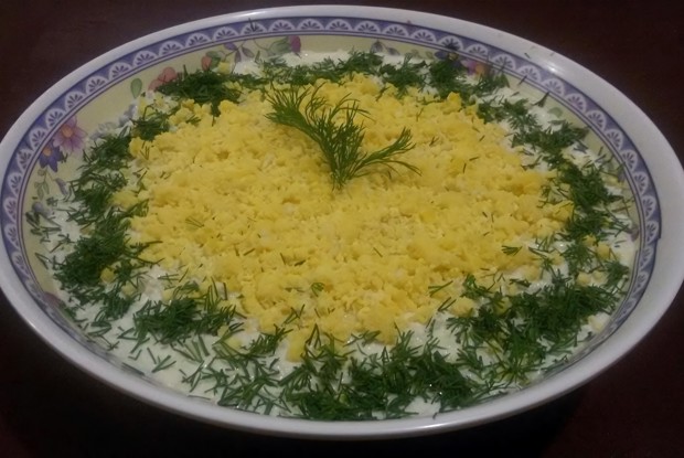 Слоеный салат «Королевский»