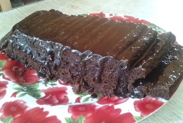 Сметанный кекс в микроволновке