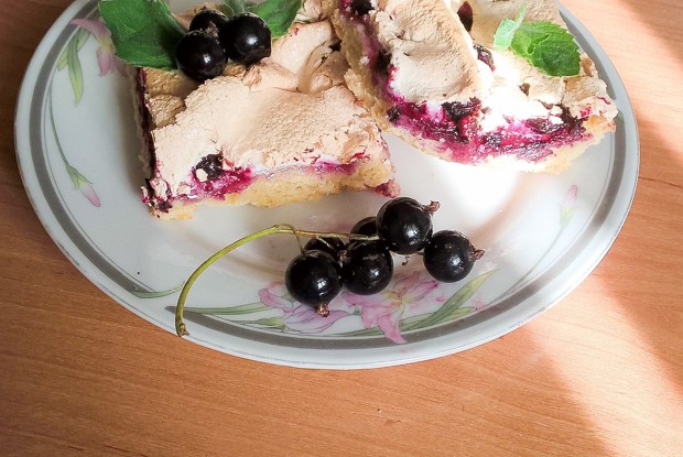 Смородиновое печенье с безе