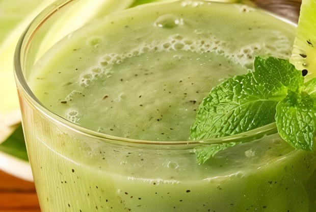 Смузи из киви, клубники и банана