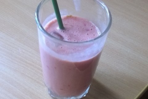 Смузи с бананом и кофе