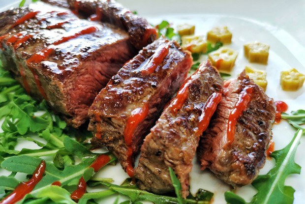 Сочный стейк стриплойн