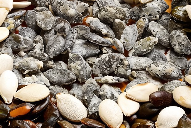 Соленые жареные тыквенные семечки с тимьяном