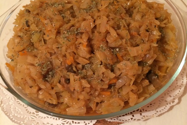 Солянка из капусты с грибами