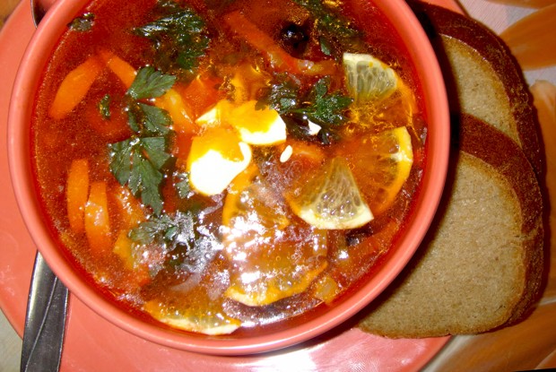 Солянка с фасолью