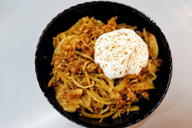 Солянка с греческим йогуртом