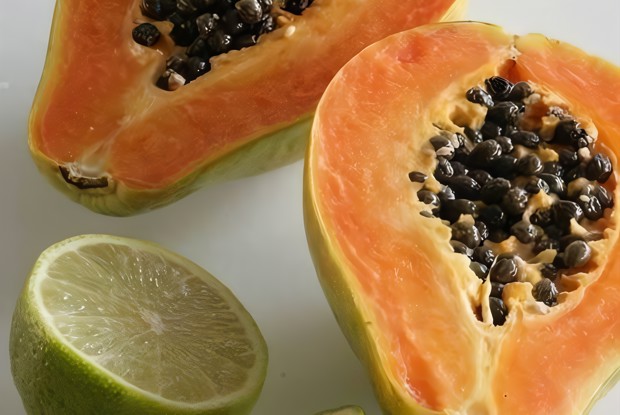 Сорбе из лайма и папайи